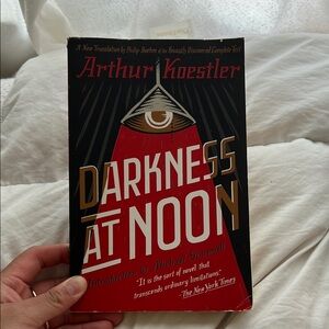 's Darkness at Noon - Black and Red Cover